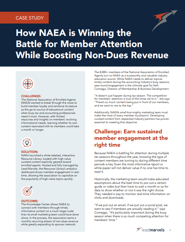 How NAEA is Winning the Battle for Member Attention While Boosting Non-Dues Revenue