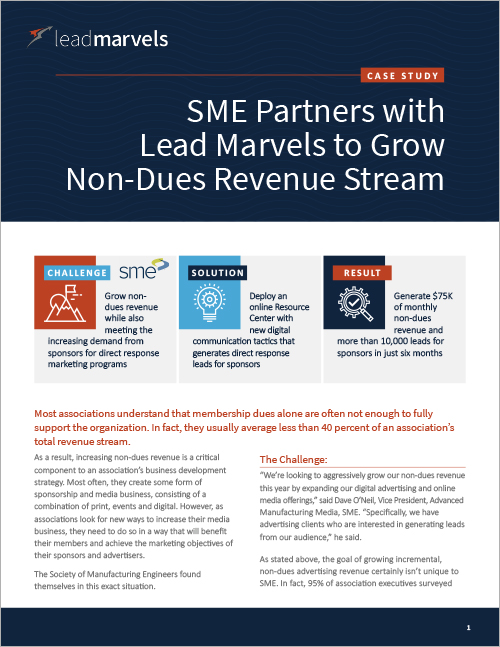 SME Achieves Unprecedented Growth in Lead Volume and Revenue